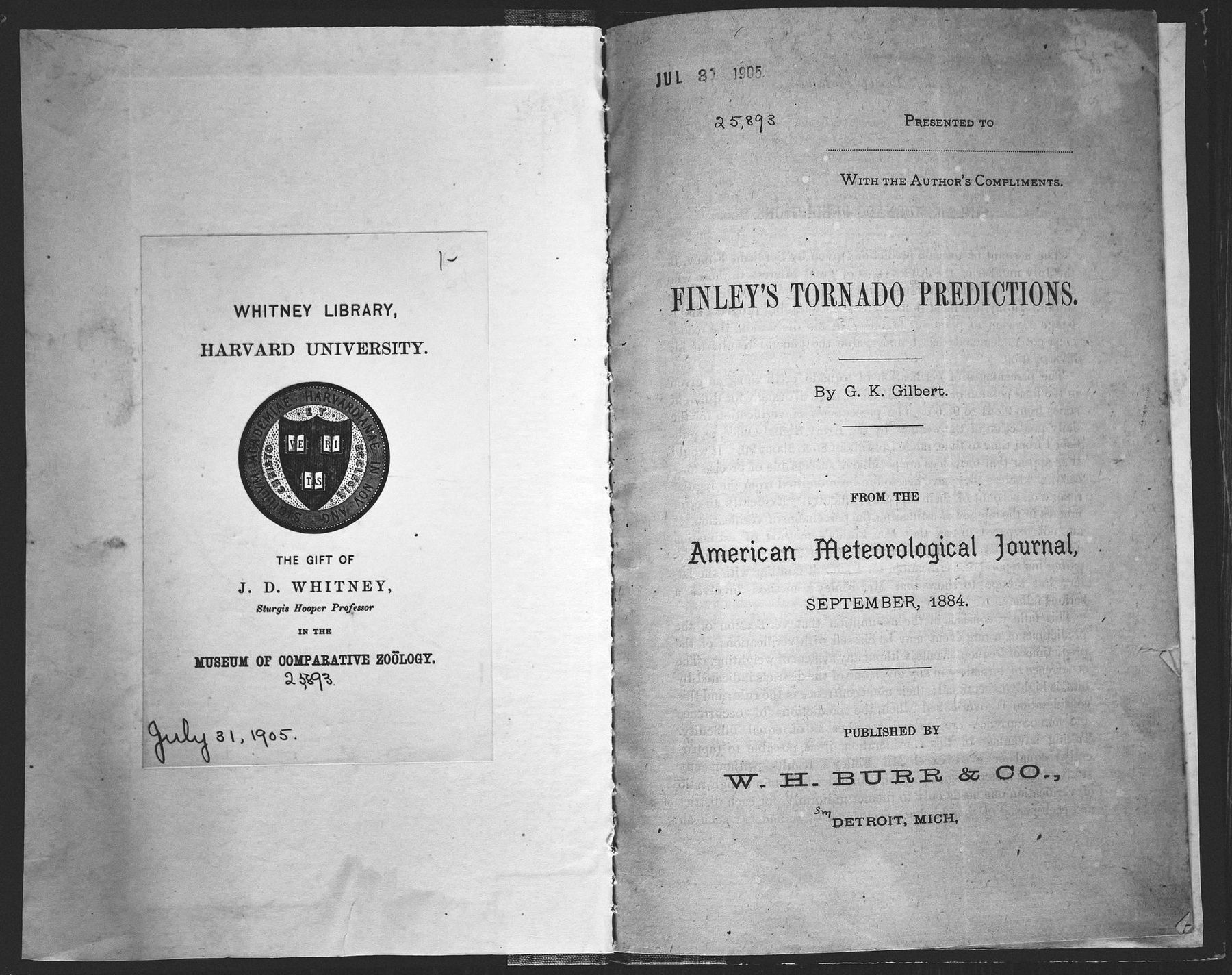 Library Series - "Finley's Tornado Predictions"